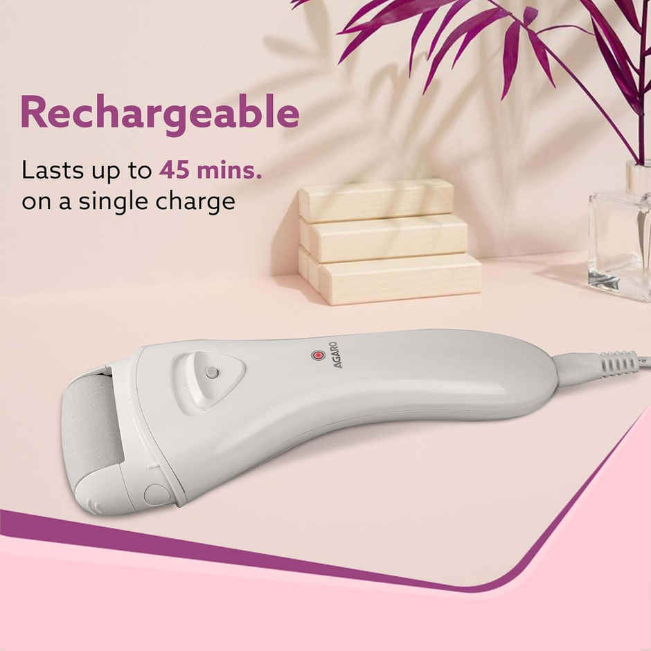 Agaro Callus Remover With 3 Interchangeable Head Rollers, Foot Scrubber For Callus & Dead Skin