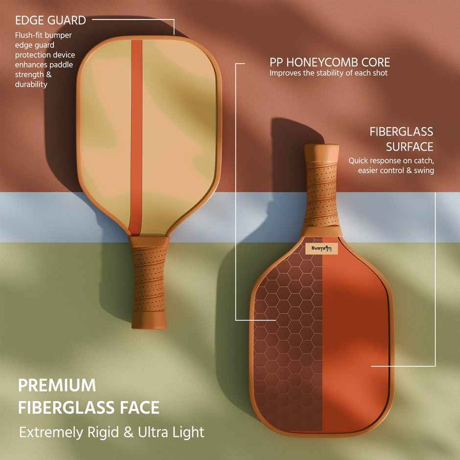 Lifelong Pickleball Paddle Set -Fiberglass Surface 4 Pickleball Balls & Paddle Cover Bag