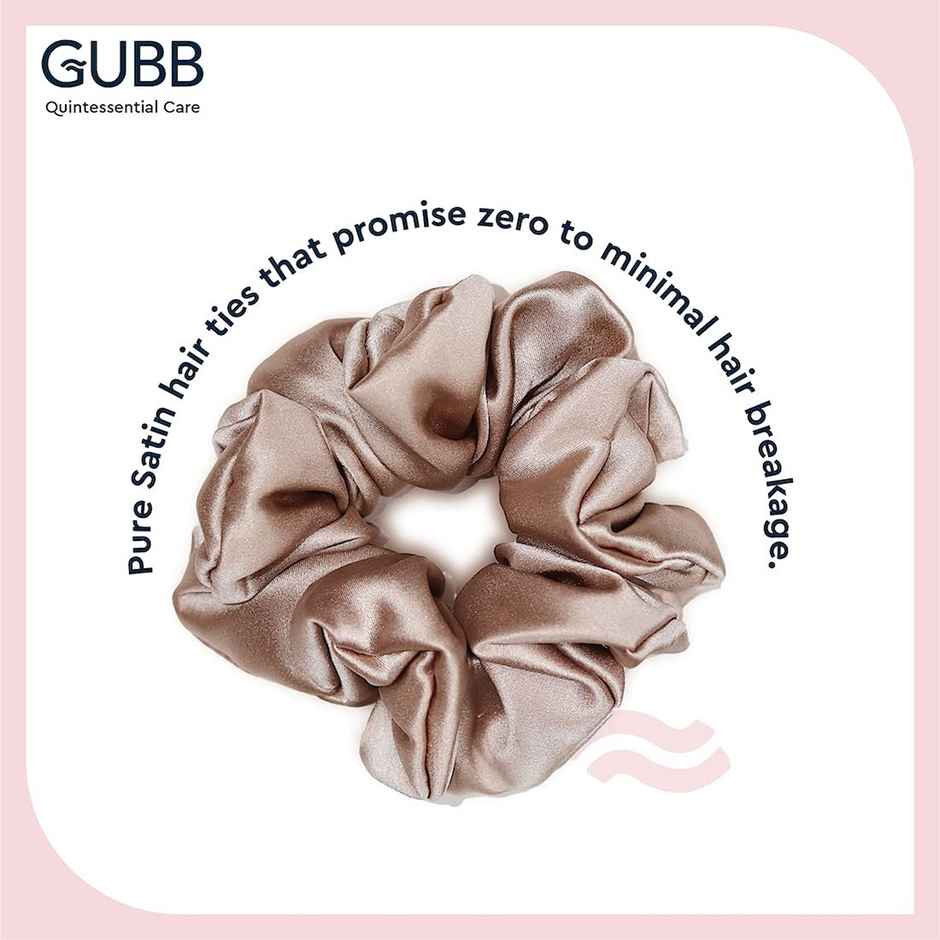 GUBB Satin Scrunchie | Golden Beige