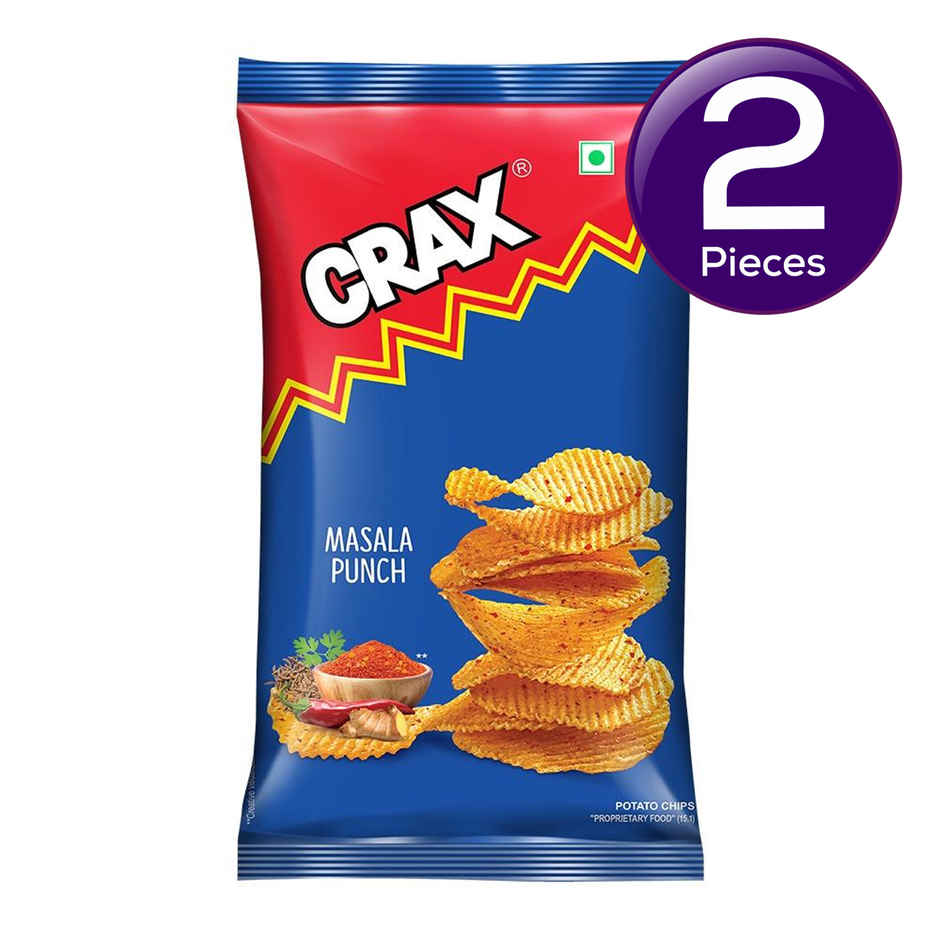 Crax Masala Punch Potato Chips Snacks Combo