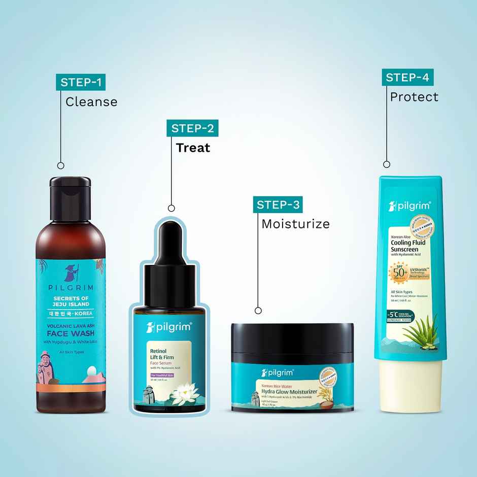 Pilgrim Retinol Lift & Firm Face Serum with 1% Hyaluronic Acid Reduces Fine Lines Wrinkles & Firms Skin