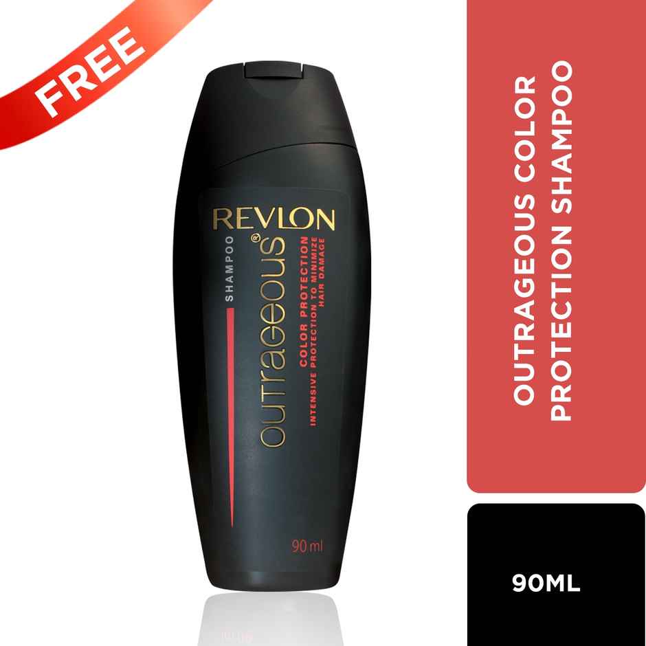 Revlon ColorSilk Hair Color with Keratin - 4G Medium Golden Brown - (with Outrageous Shampoo 90 ml)