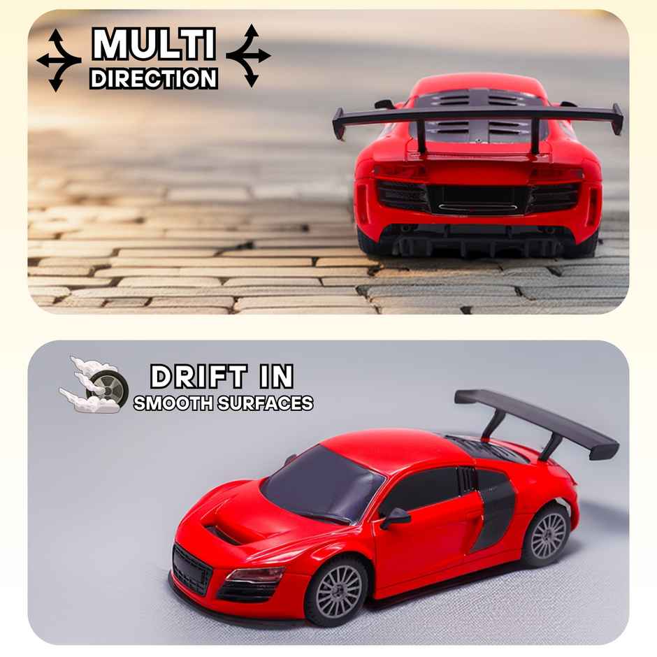 Race N Roll 1:24 Rechargeable Hi Speed Mini Remote Control Car - Aud Red