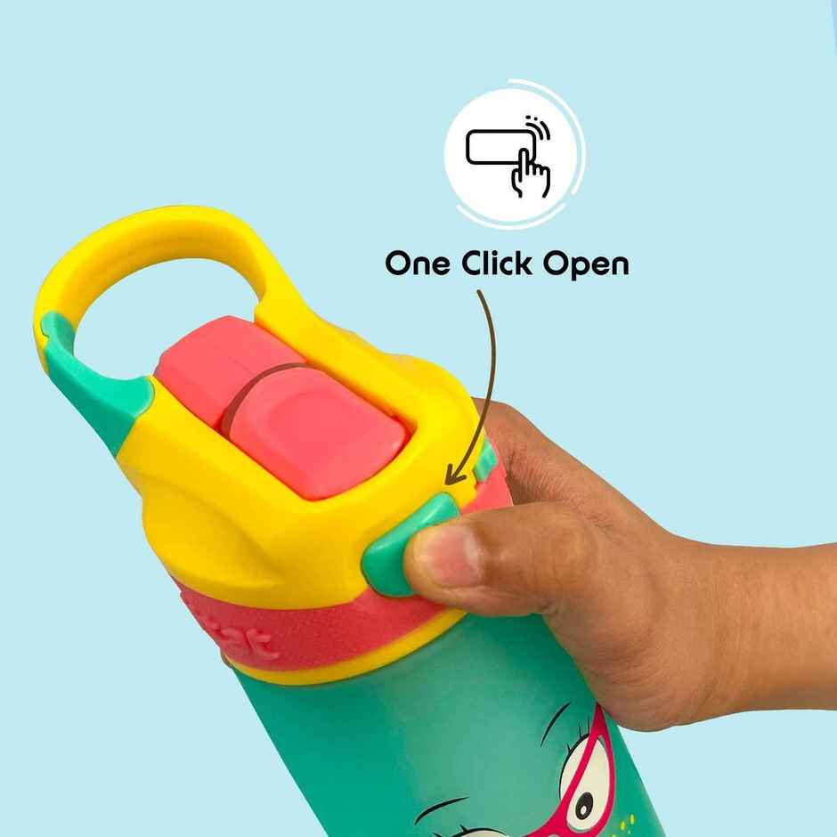 Rabitat Snap Lock | Spill-Proof 100% BPA Free Kids Water Bottle | Food-Grade