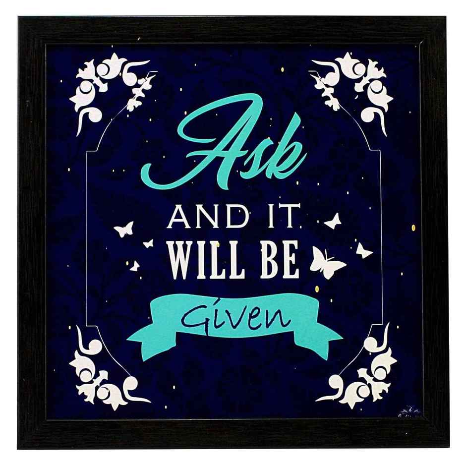 Indianara Set of 3 Spritual Quotes Framed Wall Hanging Laminated Paintings Matt Art Prints