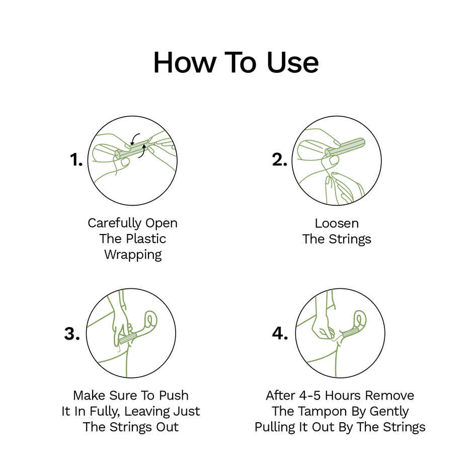Pee Safe Regular Tampons for Light Flow | High-Absorbant & Leak-Proof Protection