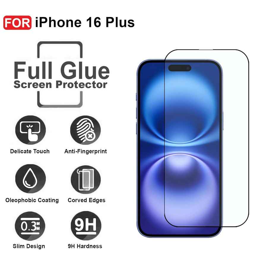 Artistque Tempered Glass for iPhone 16 | iPhone 15 Screen Protector Guard