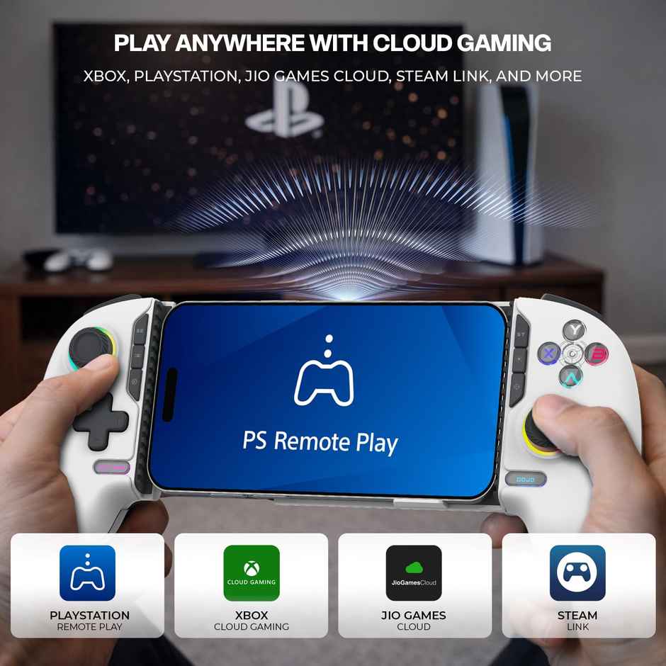 Evofox Deck 2 Smartphone Wireless Gaming Controller | Hall Effect Joysticks | RGB | Android & iOS