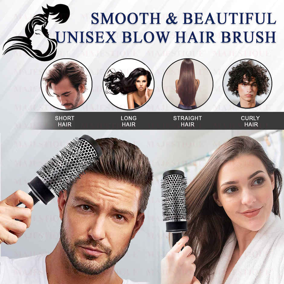 Majestique Blow Dryer Brush | Lightweight Professional Roller for Precise Heat Styling, 2 Inch