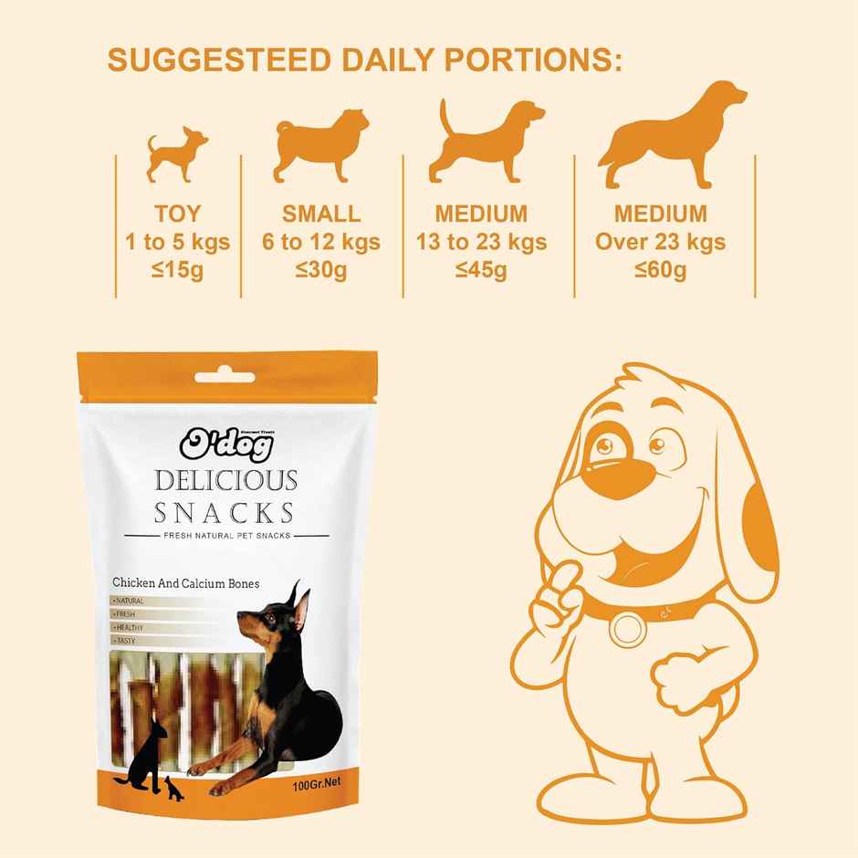 O'Dog Real Chicken Soft Cubes Dog Treats | Training Cubes