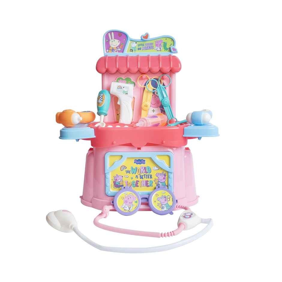 Hamleys Peppa Pig Doctor Play Toyset Medical Kit with Stethoscope, Thermometer & Accessories