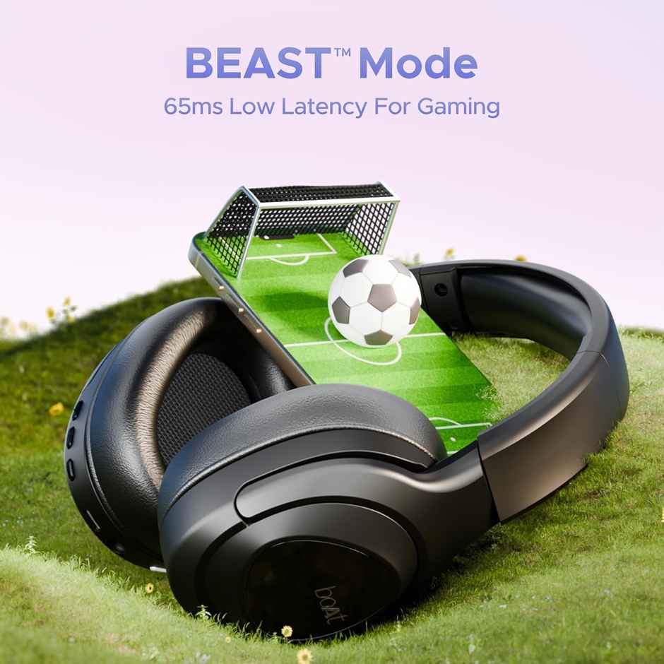 boAt Nirvana Eutopia BT Headphones w/ 20H Playtime, Head Tracking & Spatial Audio (Primia Black)