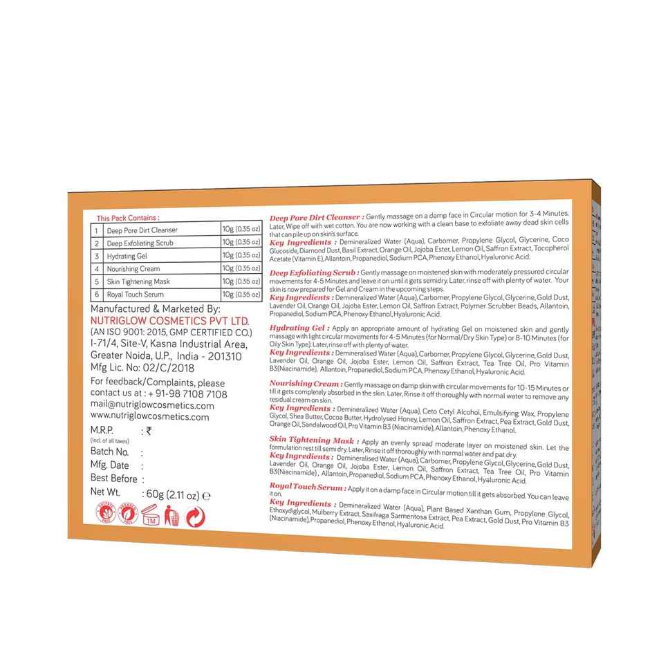 NutriGlow Natural's Advanced Pro Formula Gold Kesar Facial Kit