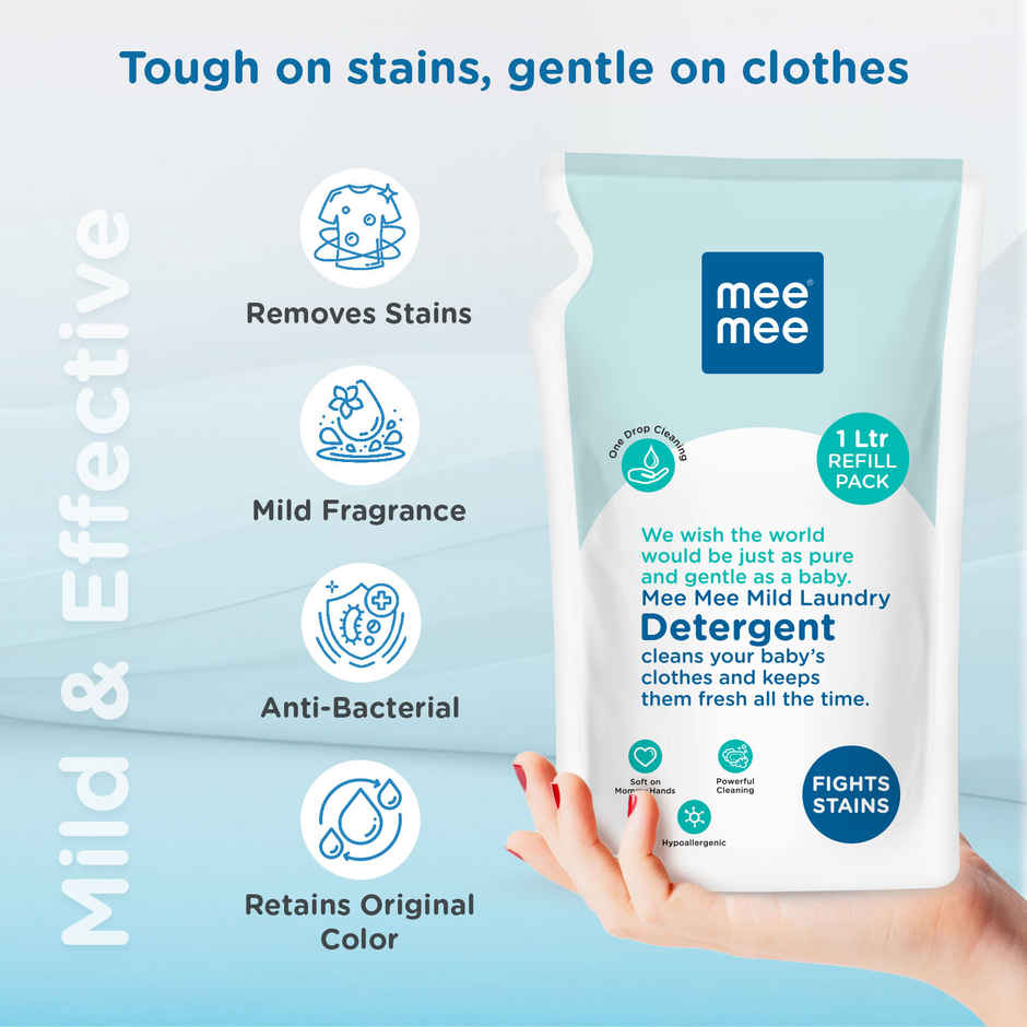 Mee Mee Mild Baby Liquid Laundry Detergent - One Drop Cleaning