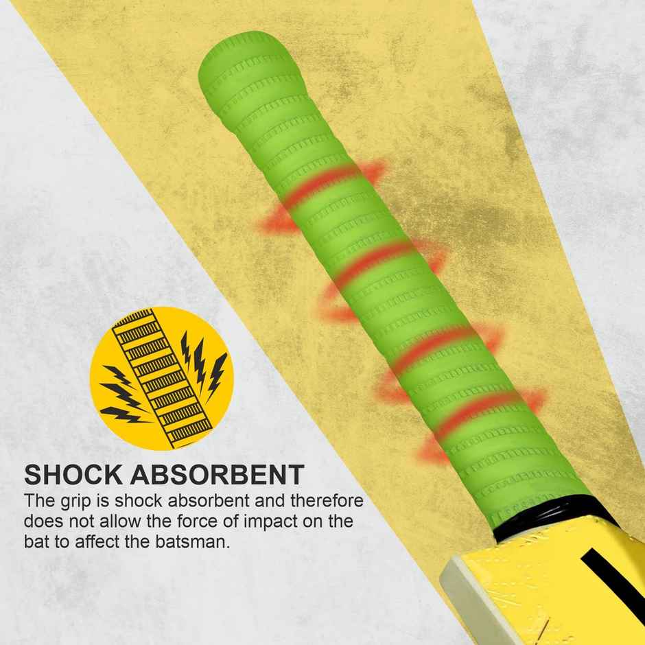 Vector X Rubber Coil Cricket Bat Grip For Better Shock Absorption(Pack Of 6)