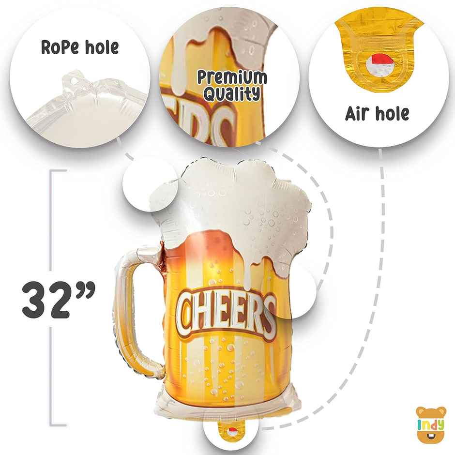 Just Party Cocktail Bachelor Beer Champagne Whiskey Wine Balloon Decoration Combo