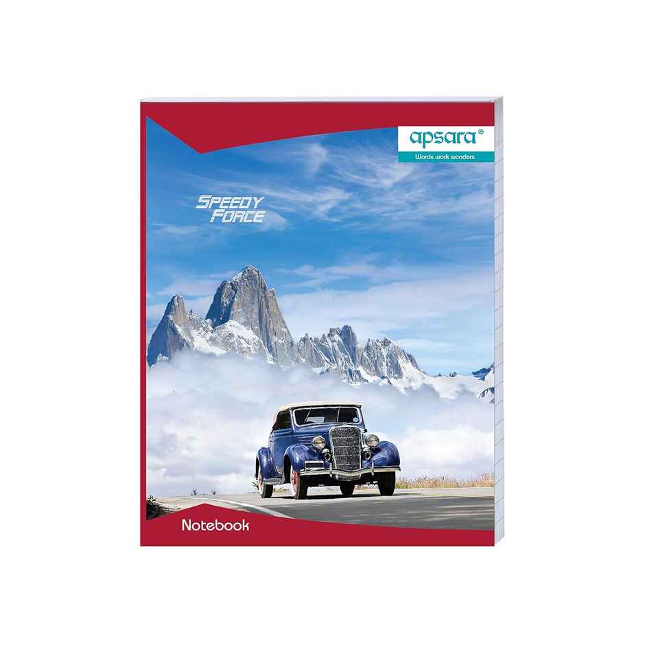 Apsara Kingsize Single Line Notebook | 24 Cm x 18 Cm | Pages - 120 | Assorted