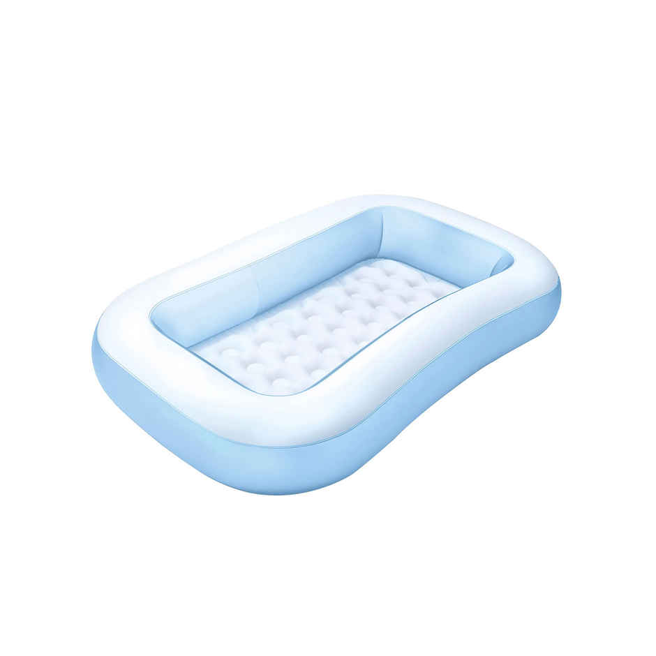 Toyshine Big Size 3 Rings Rectangular Bath Tub Cum Swimming Pool Play Centre- 166 x100 x 25cm
