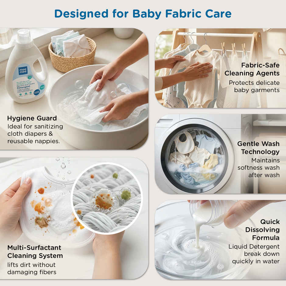 Mee Mee Anti-Bacterial Baby Laundry Detergent - One Drop Cleaning