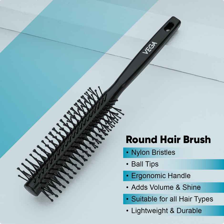 VEGA Round Hair Brush for Men and Women | R3-RB