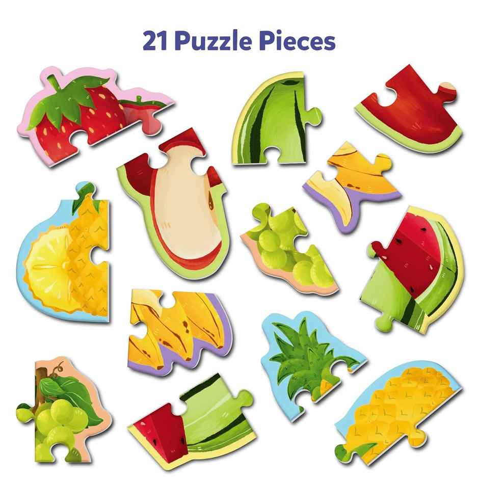 Skillmatics My First Puzzle Set - Fruit Jigsaw & Toddler Puzzles