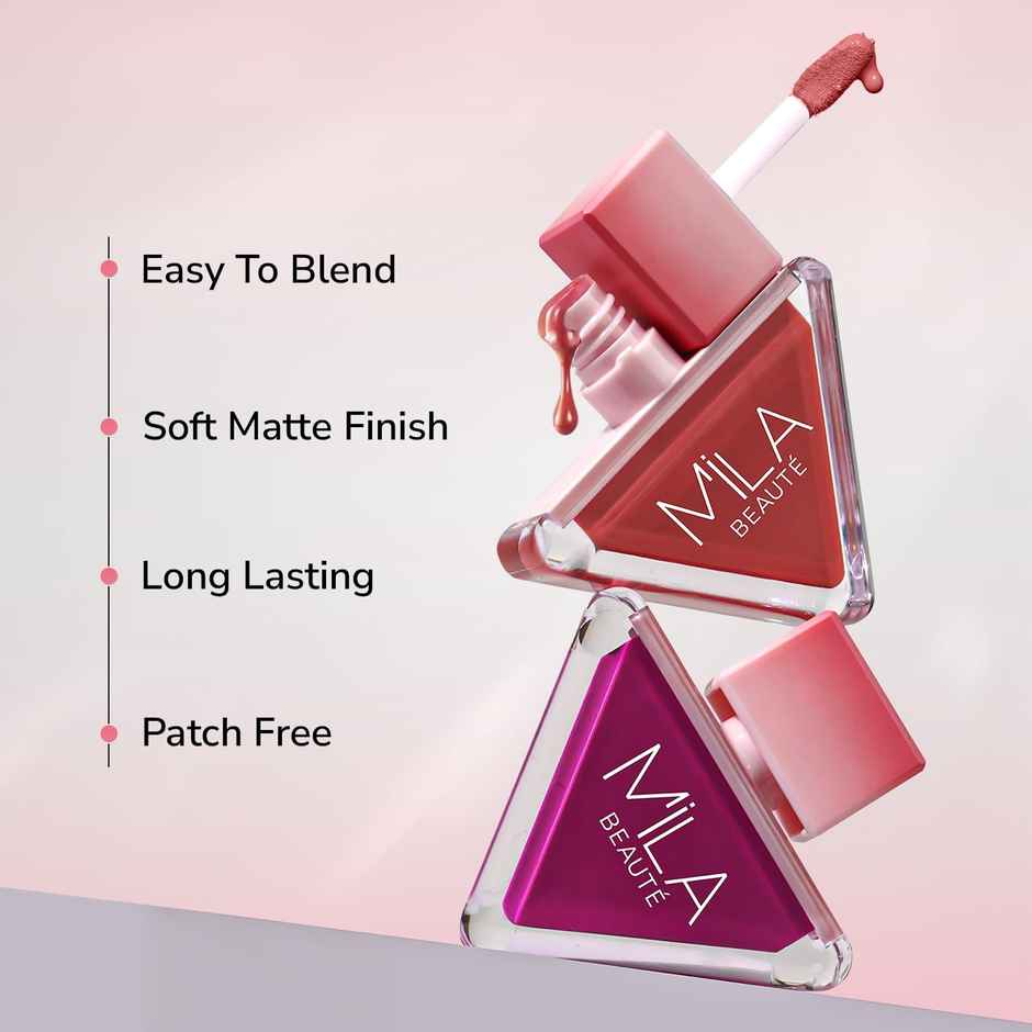 Mila Beaute Pookie Serum Blush | Soft Matte | Highly Pigmented | No Dryness | Soo Pookie