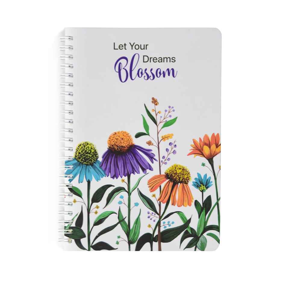 Papboo A5 Hardcover, Undated Daily Planner For 3 Months, With Cool Sticker Sheet (Blossom)