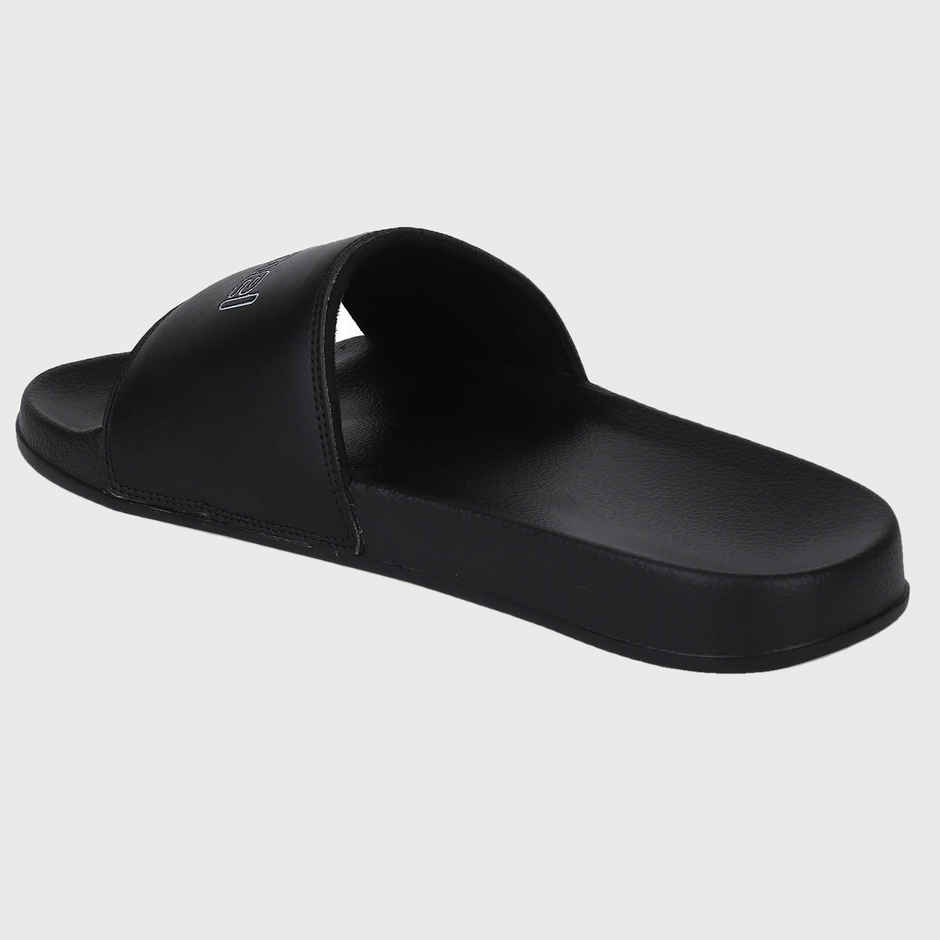 hummel Classic lightweight slides for Men with Cushioned Sole and Arch Support | Black | 8