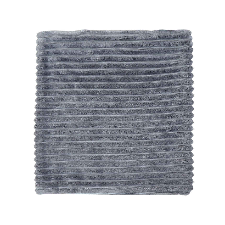 Status Ribbed Cushion Cover Set Of 2 40 Cm x 40 Cm - Grey