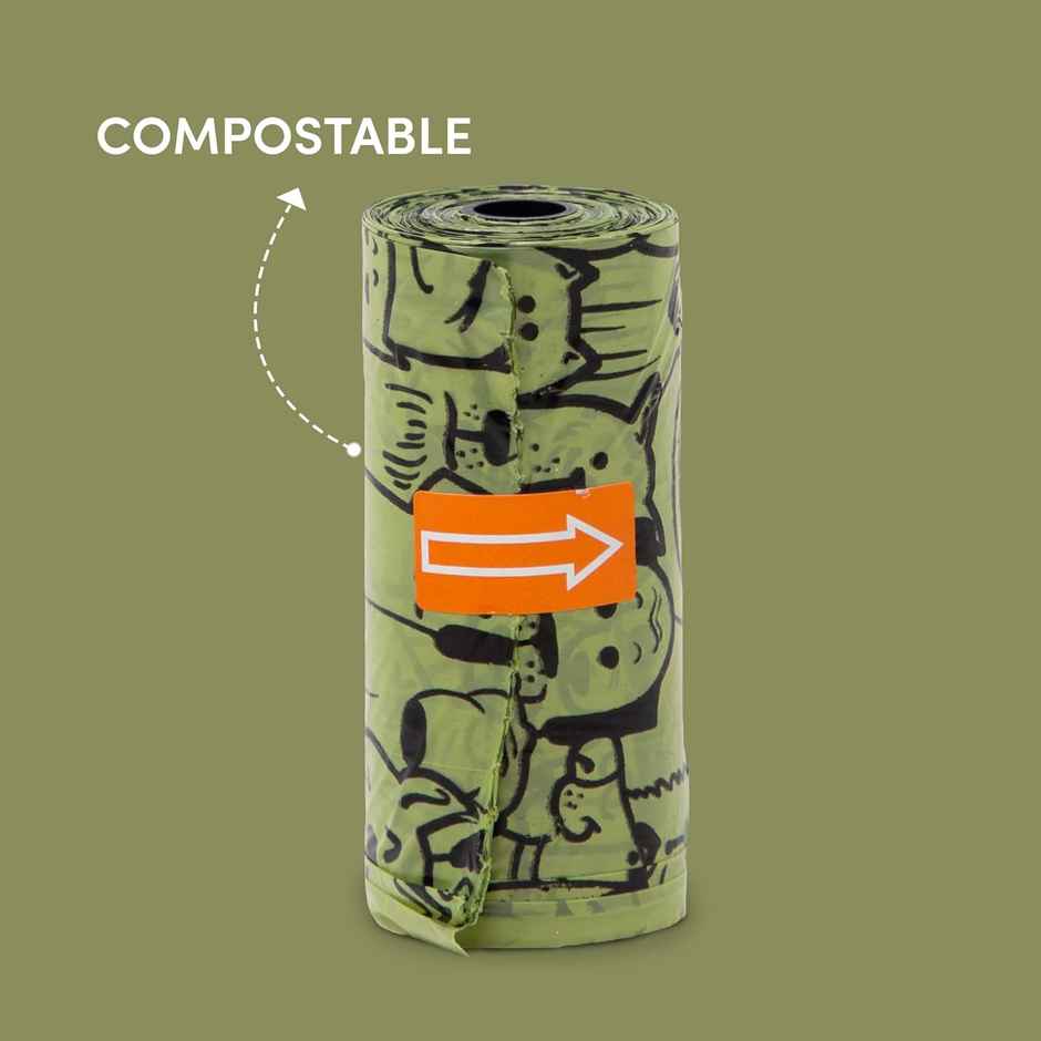FOFOS Biodegradable Poop Bags | Leak Proof Dog Waste Bags (Pack Of 16) (272 Bags)