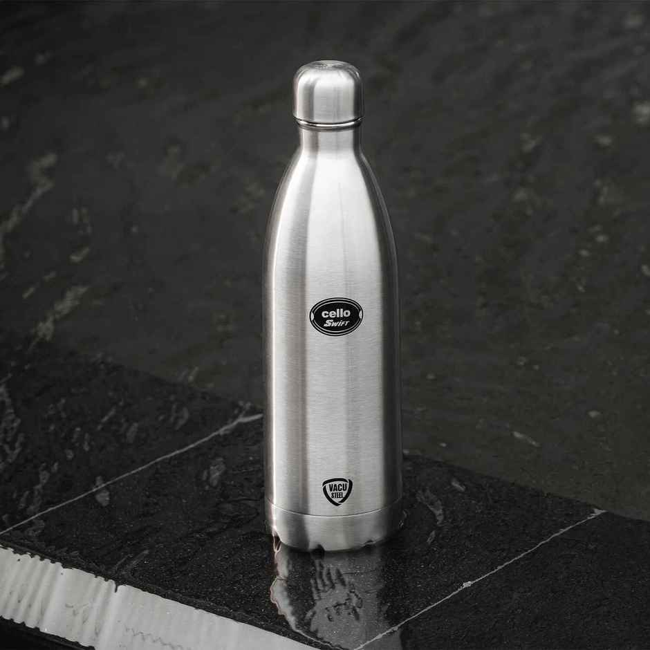 Cello Swift Thermosteel Water Bottle 500ml, Silver