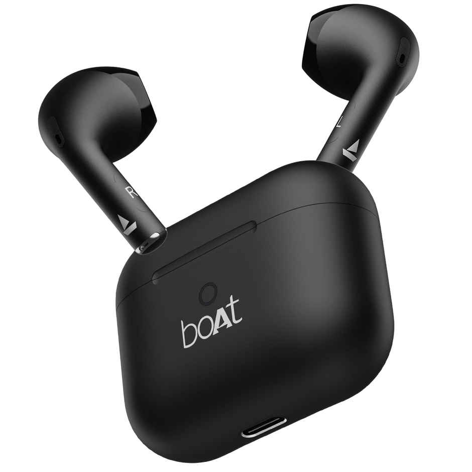 boAt Airdopes Joy in Ear Headphone, 35Hrs Playback, 13mm Drivers, ENx Tech, Beast Mode | Jet Black