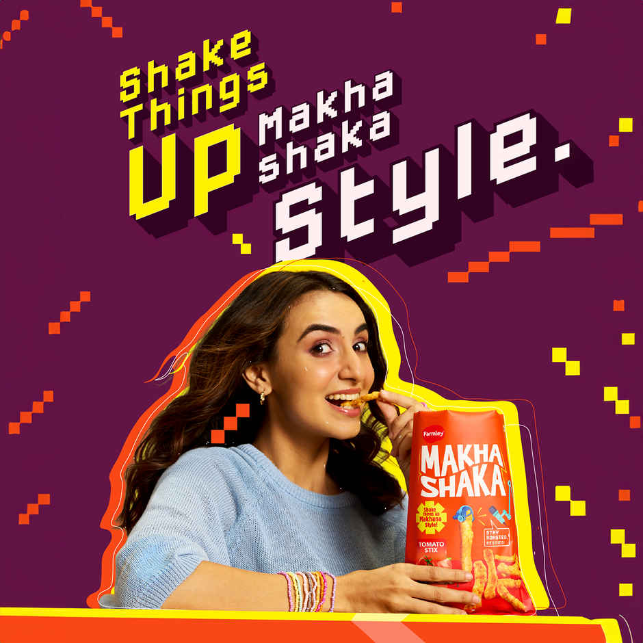 Farmley Makha Shaka-  Tomato Stix | Made With Makhana  Healthy Munchies