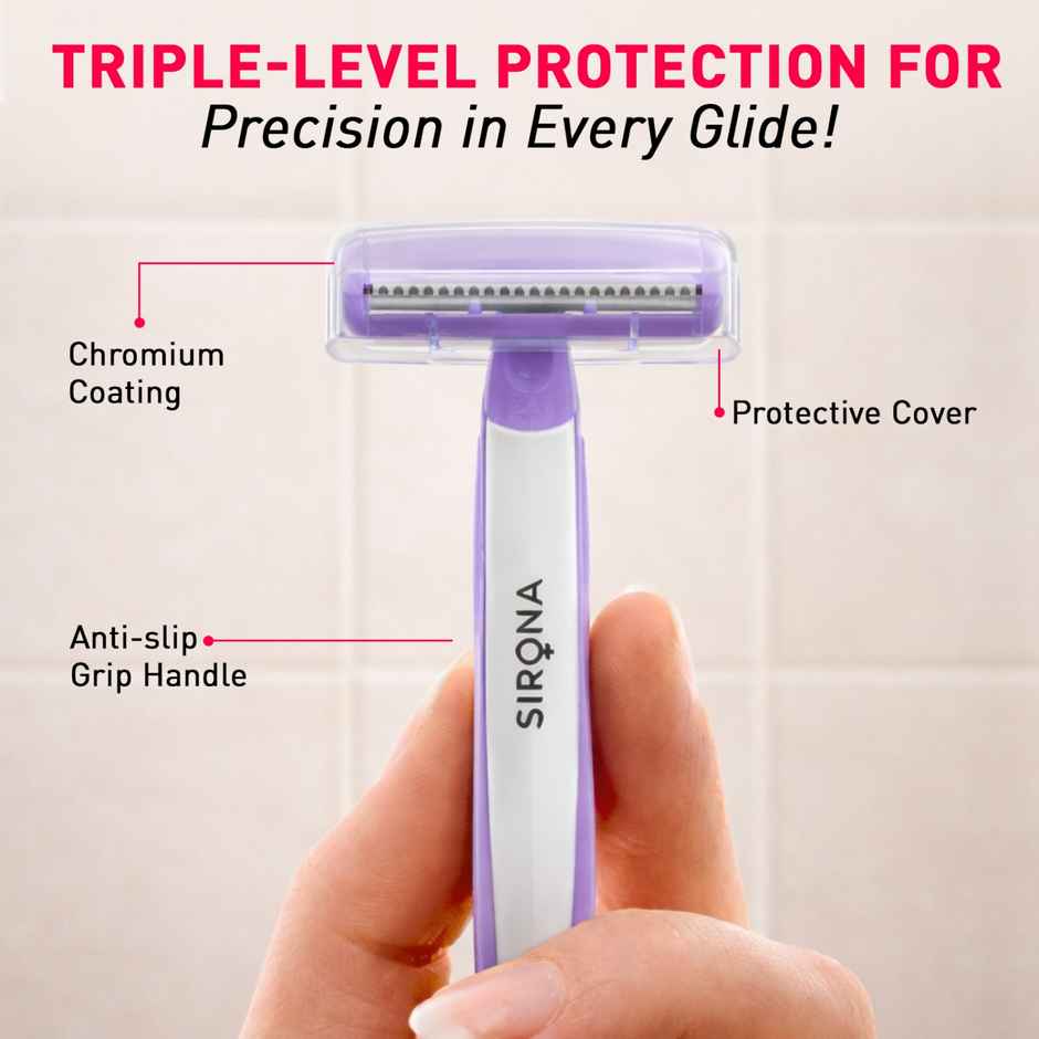 Sirona Reusable Bikini Razor for Sensitive Area | Safe, Clean and Irritation-Free Shave
