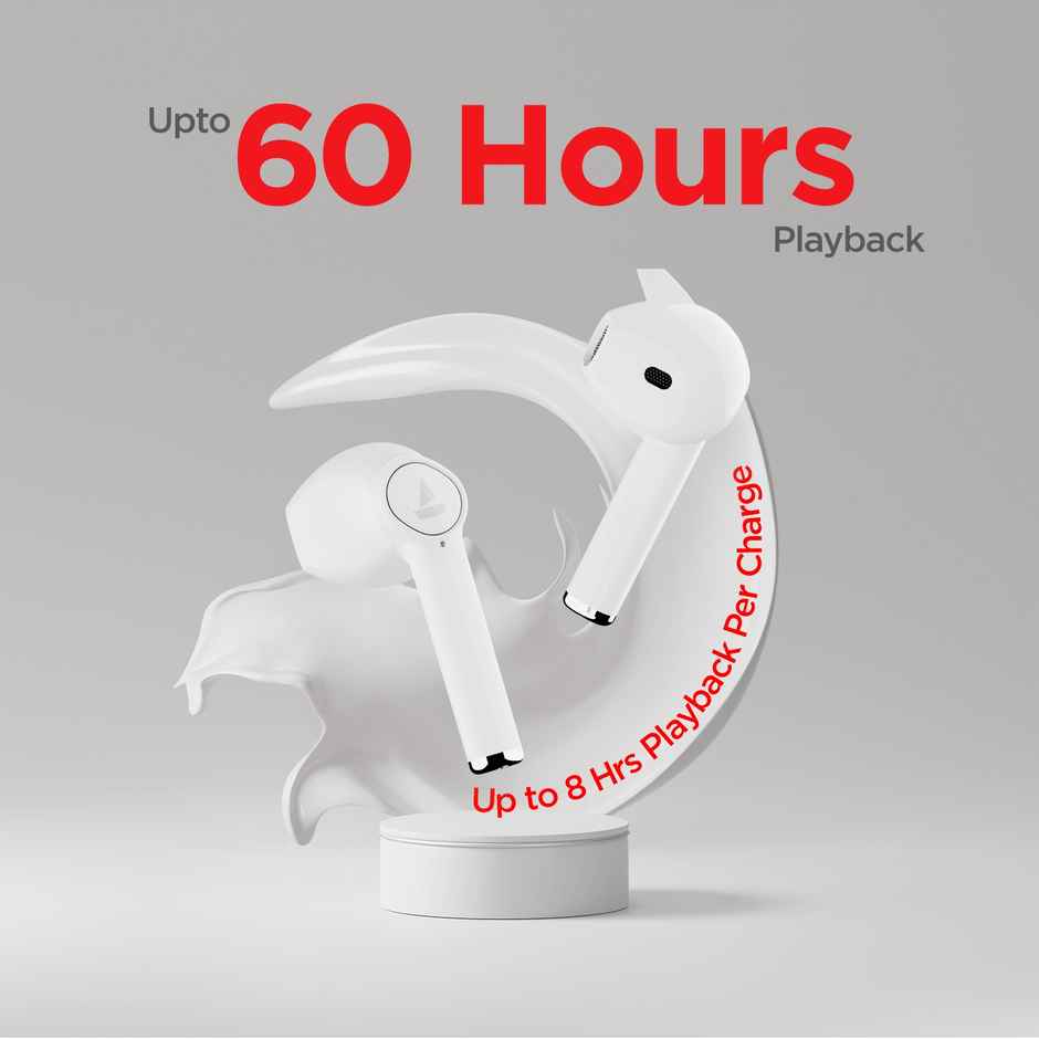 boAt Airdopes 138 TWS Earbuds with 60 Hrs Playtime, ASAP Charge, 13mm Drivers & BT v5.1 - Ivory White