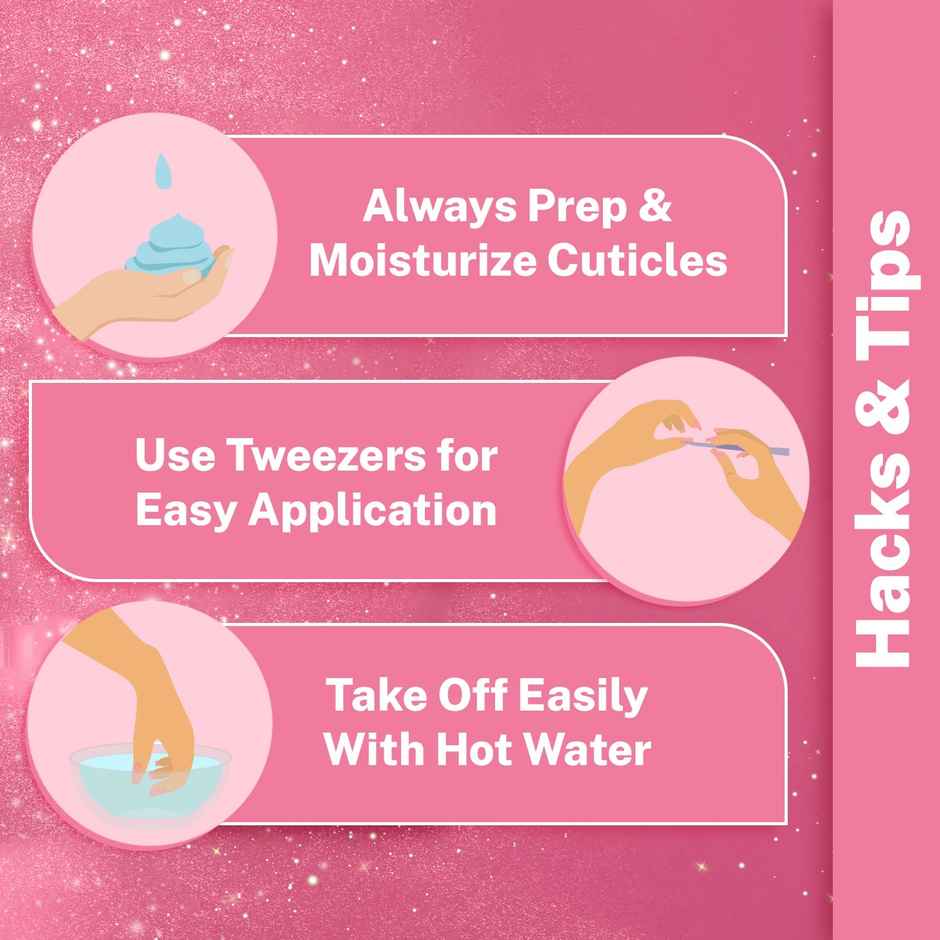 Jaquline USA Pressonmanicure - Transparent and Green Shade