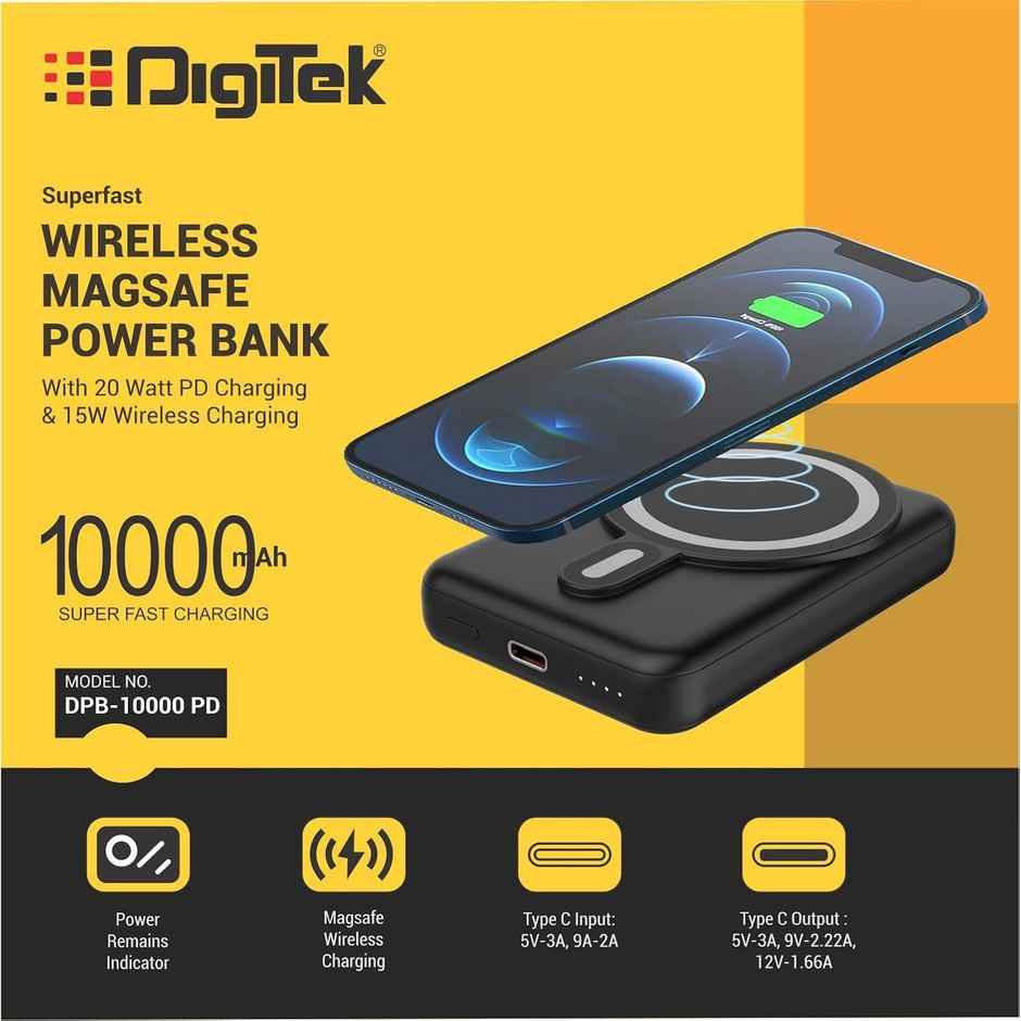 Digitek Wireless Power Bank (DPB 10000 PD)