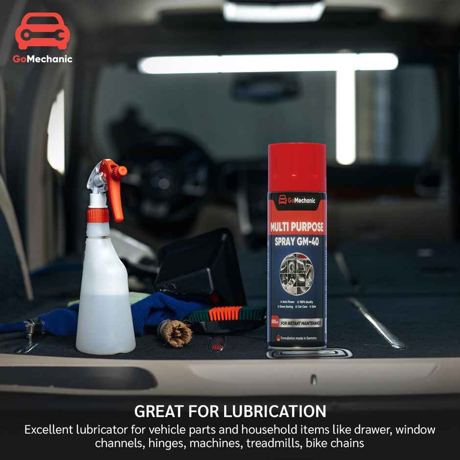 Motul 3000 4T Plus 20W40 Api Sn Hc Tech Engine Oil For Bikes | 1L (1l) & Gomechanic Multipurpose Lubricant Spray 400Ml-Advanced Formula For Rust Prevention (1pc) Combo