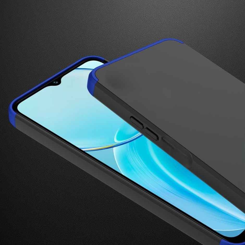 Kwine Case Samsung Galaxy A25 5G Back Cover - 360 Degree Case - Blue Color