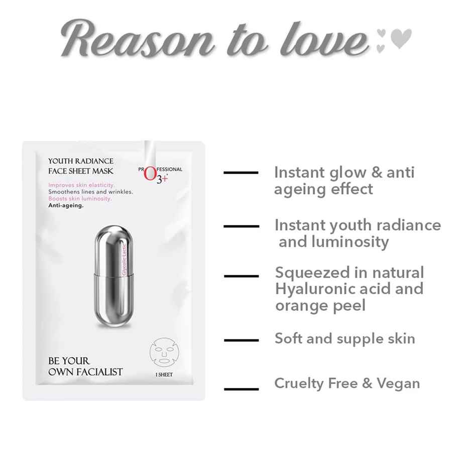 O3+ Youth Radiance Face Sheet Mask