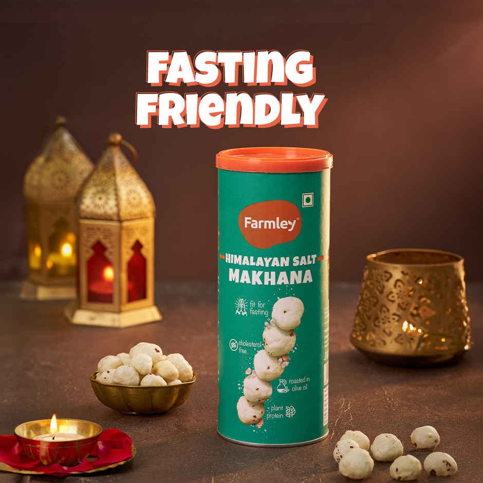 Farmley Roasted Makhana | Himalayan Salted | Olive Oil Roasted