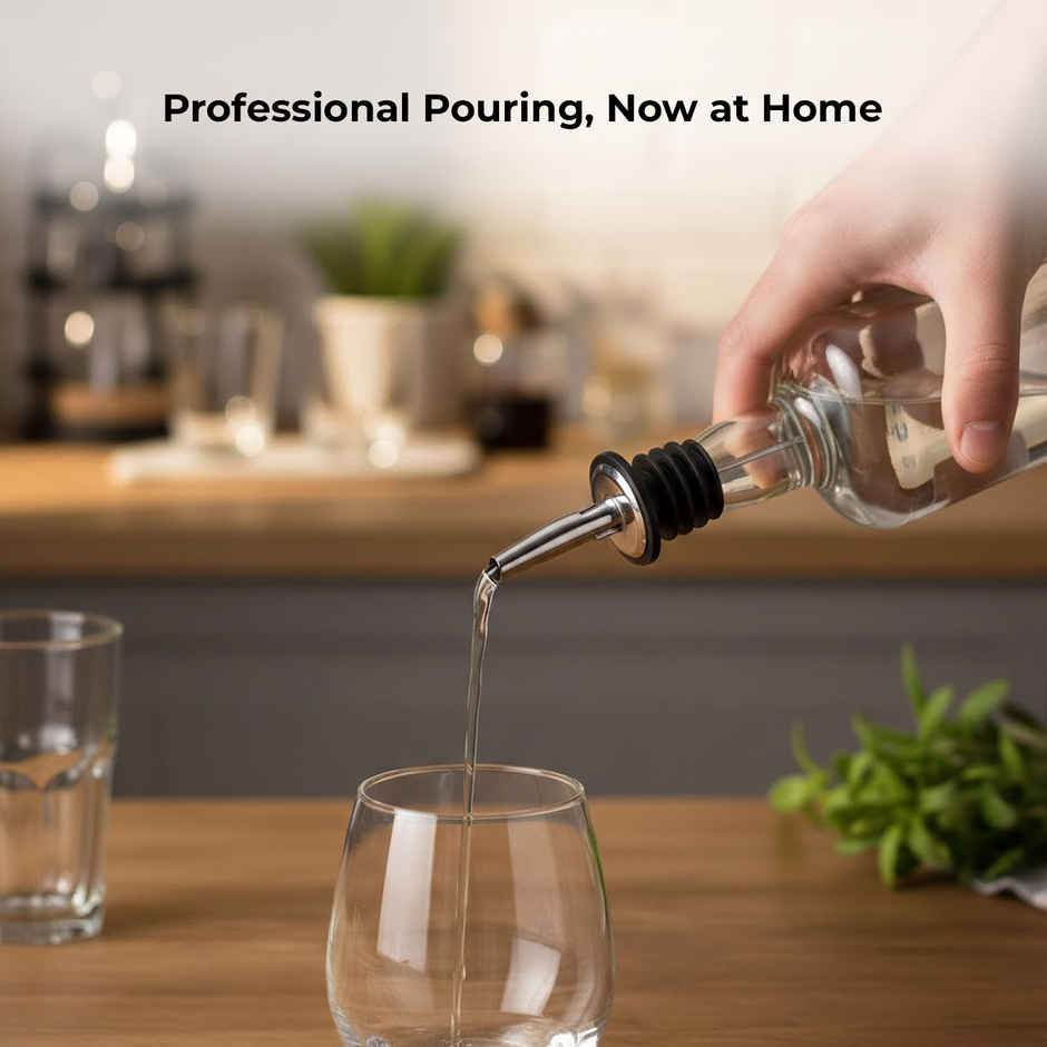 Perch Stainless Steel Liquor Pourer Drip Free Bottle Spout