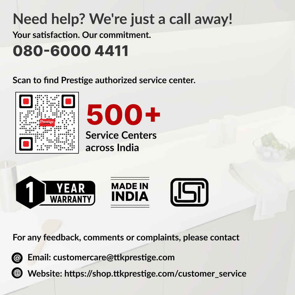 Prestige PIC 15.0+ 1900W Induction Cooktop,4KV Surge Protection,Easy to Clean,Black,1Y Warranty, BIS