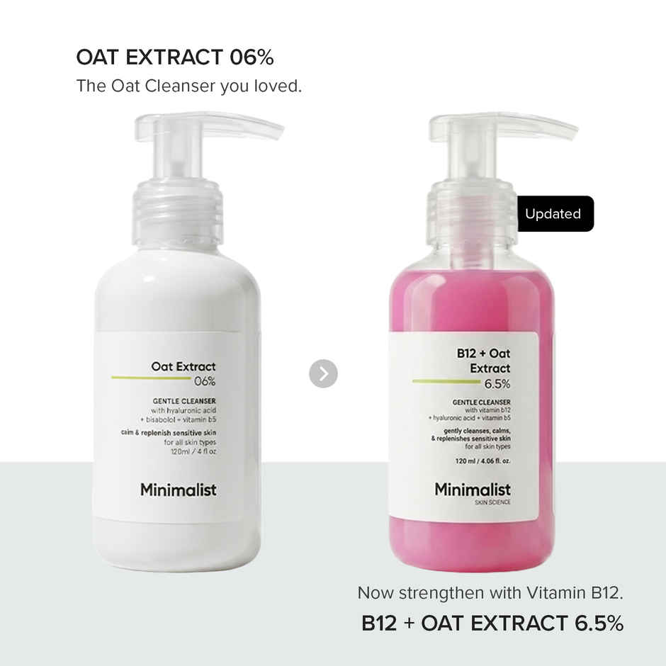 Minimalist B12 + Oat Extract 6.5% Gentle Cleanser Face Wash