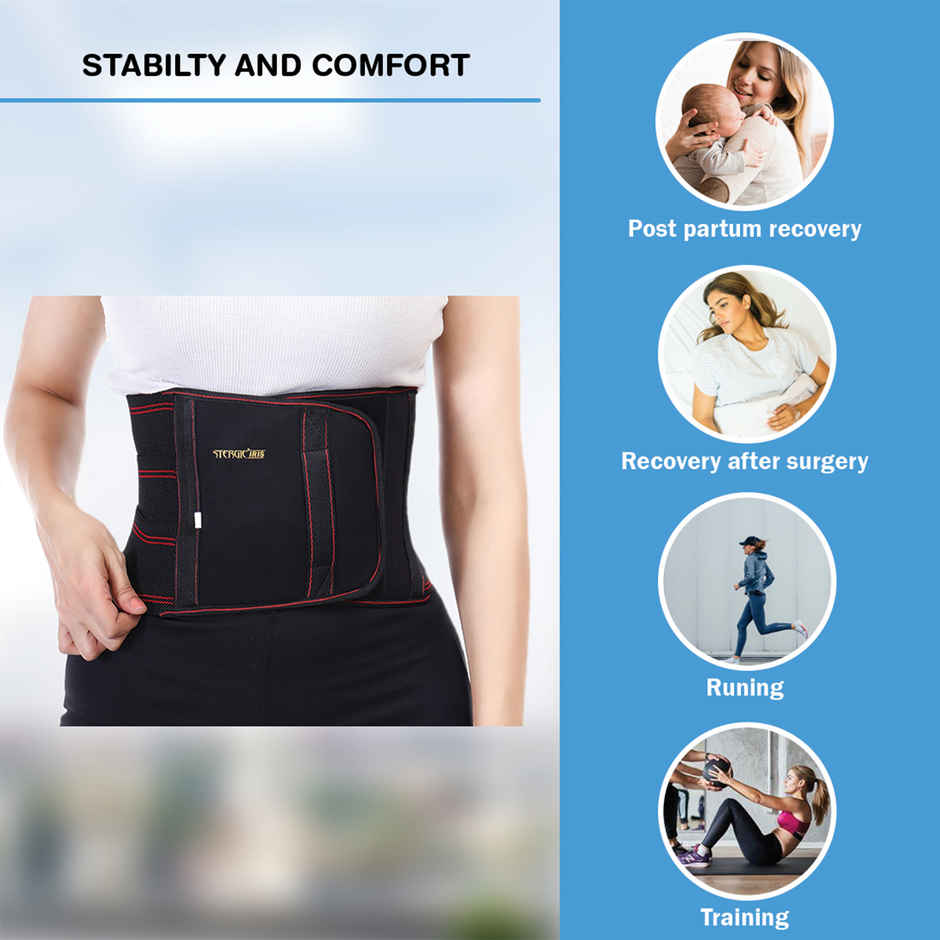 Stergic Iris Abdominal Support Belt Post Surgical Recovery