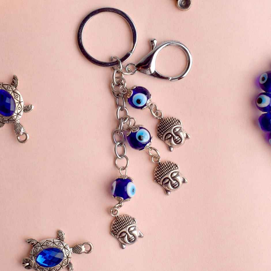 Buddha Evil Eye Keychain | Satvik Gifting