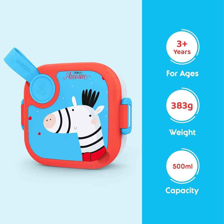 Rabitat Lunchmate Mini Stainless Steel Lunch Box With Spoon - Totally Adorable Combo
