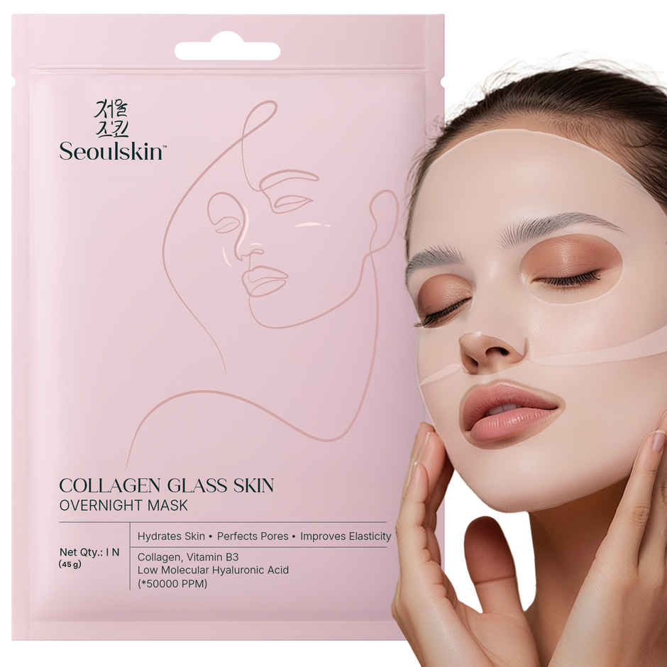 Seoulskin Collagen Glass Skin Overnight Mask | Hydrating Korean Collagen Face Mask