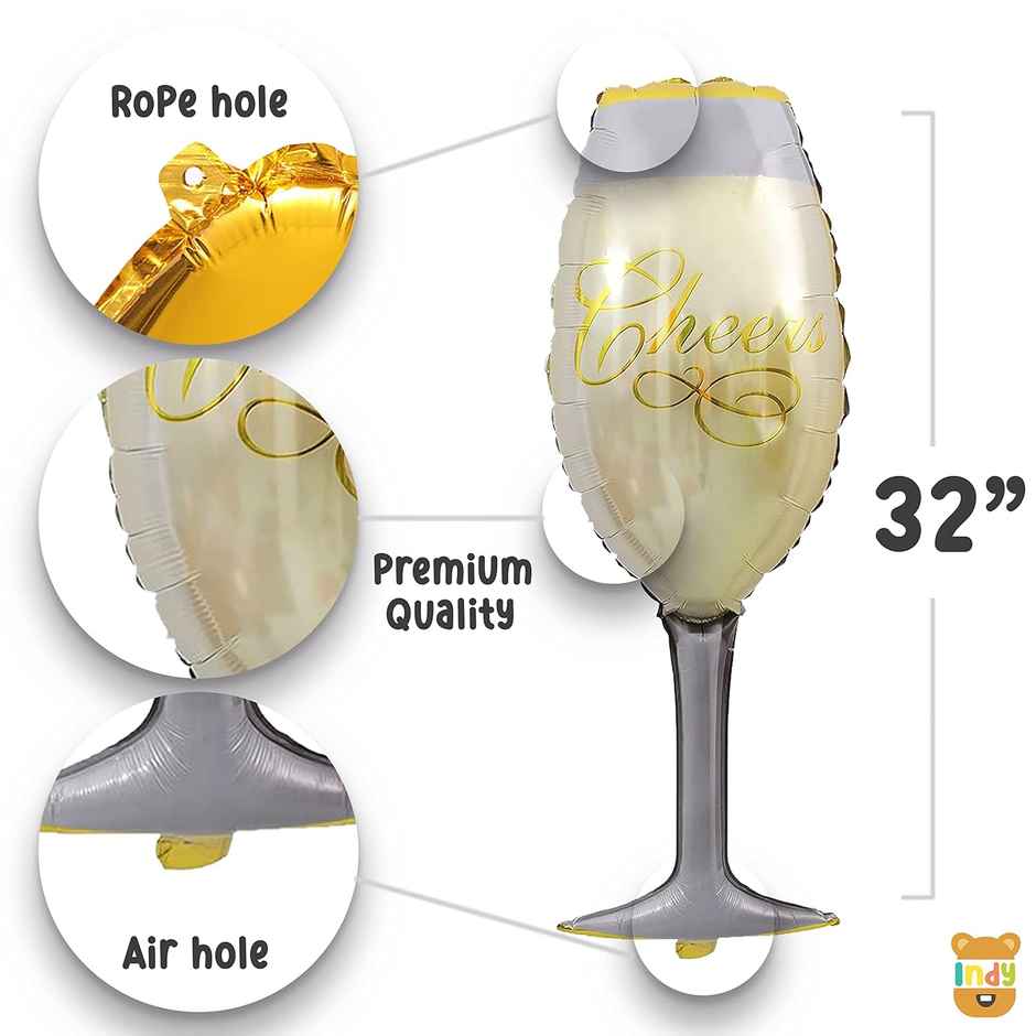 Just Party Cocktail Bachelor Beer Champagne Whiskey Wine Balloon Decoration Combo