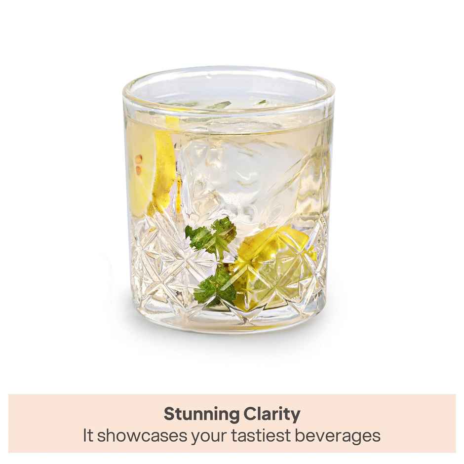 Cello Classix Glass Tumblers | Durable, Stylish, Perfect For Daily Use | Clear - 215 ml
